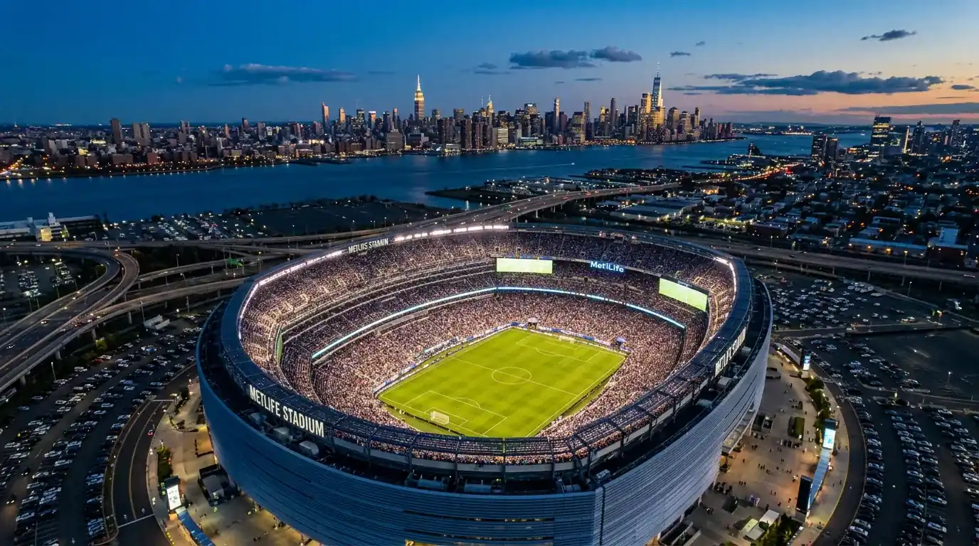 MetLife Stadium i East Rutherford New Jersey - arena før VM 2026 finalen