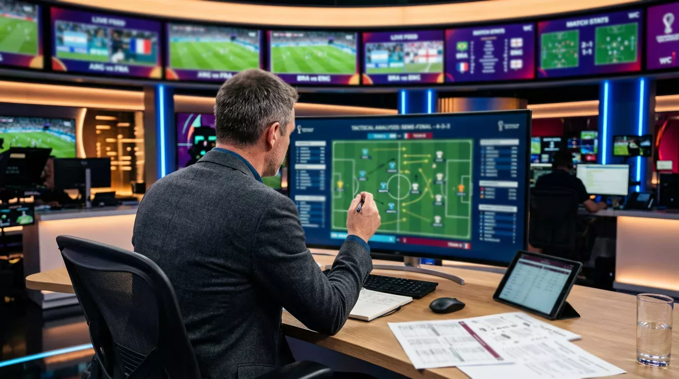 Fotballanalytiker studerer VM 2026 kamper og oddstabeller