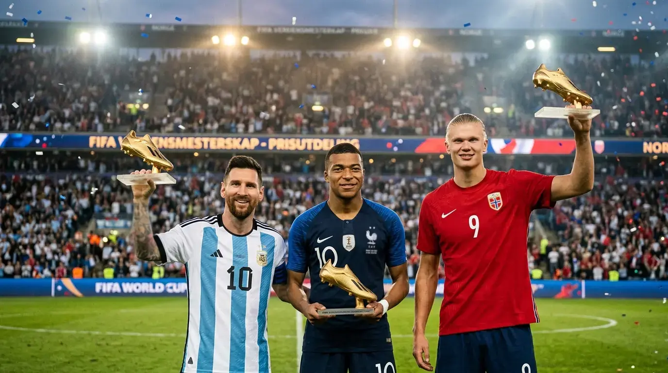 VM 2026 toppscorer: Messi, Mbappé og Haaland i gullstøvelkamp